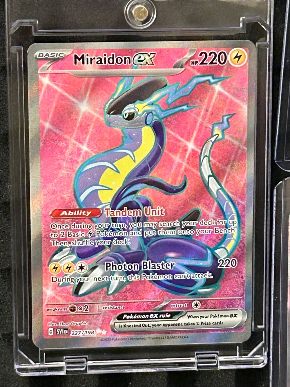 Pokémon TCG Miraidon 3-Card Holo Bundle-Scarlet & Violet full Art +bonus extras - Picture 2 of 4